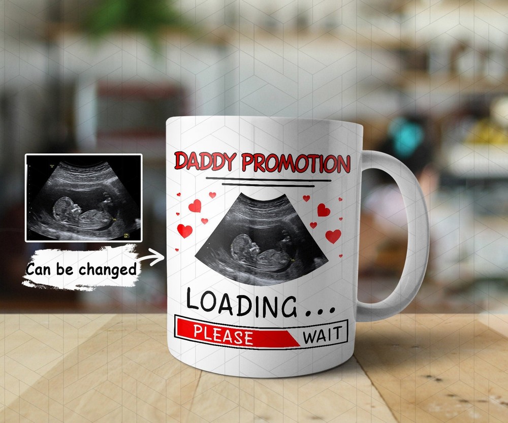 Personalized Daddy Promotion Loading Please Wait Mug Fathers Day Mug Gift New