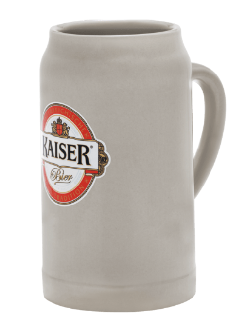 Kaiser Beer 1 Litre Mug - 4 Pint Size Glass