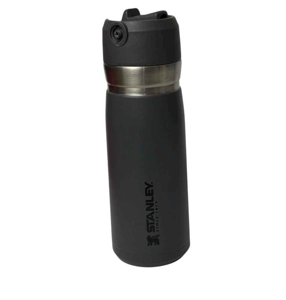 Stanley IceFlow Flip Straw Stainless Steel Tumbler Gray Water Bottle 22 oz