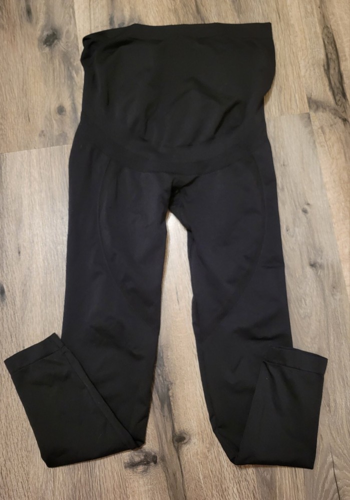 Mom Cozy Womens Maternity Black Leggings Size Medium