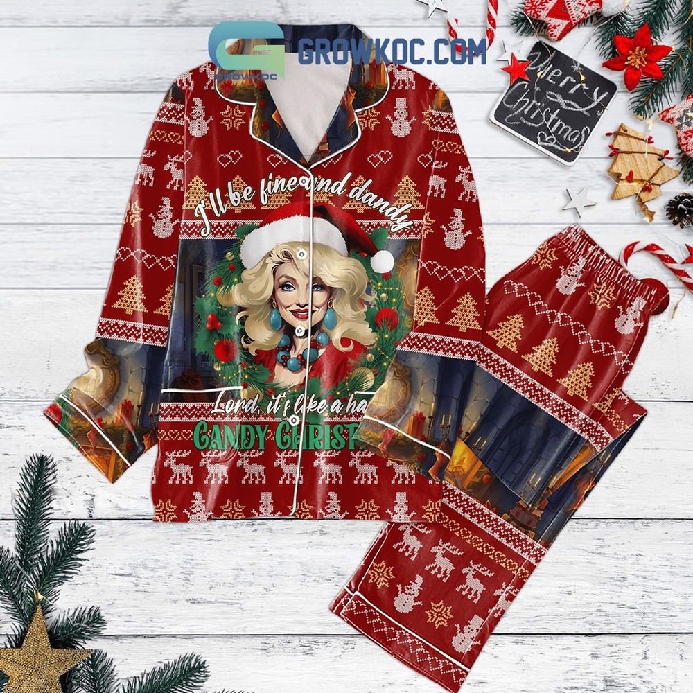 Hard Candy Christmas Pajamas Set - I'll Be Fine And Dandy Lord