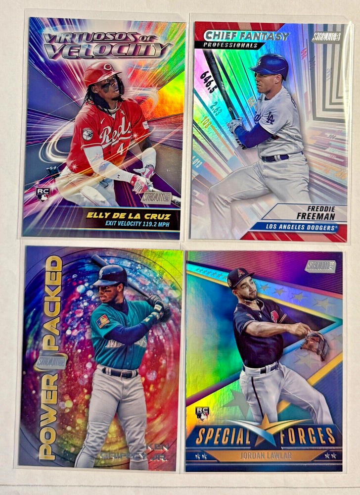 2024 Topps Stadium Club INSERTS VIRTUOSOS OF VELOCITY, SPEC FORCES MORE YOU PICK