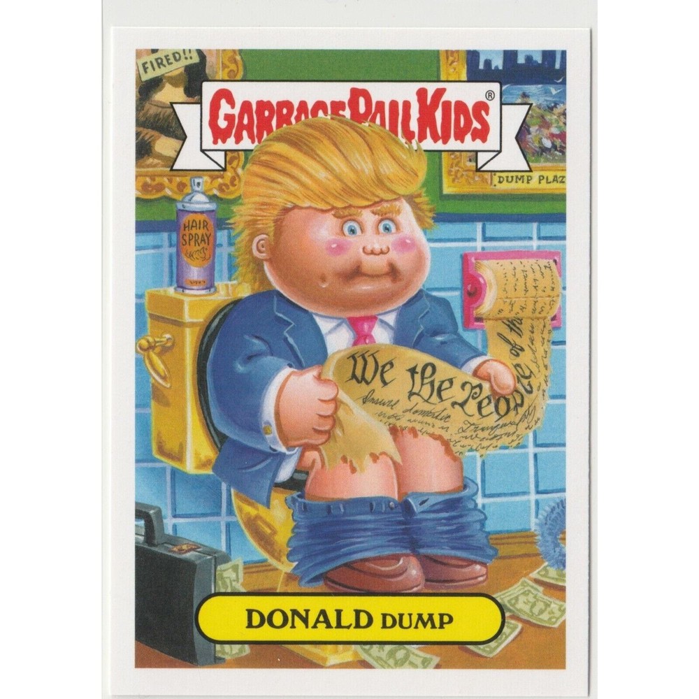 Donald Dump #3a Trump MAGA Garbage Pail Kids GPK 2016 American As Apple Pie
