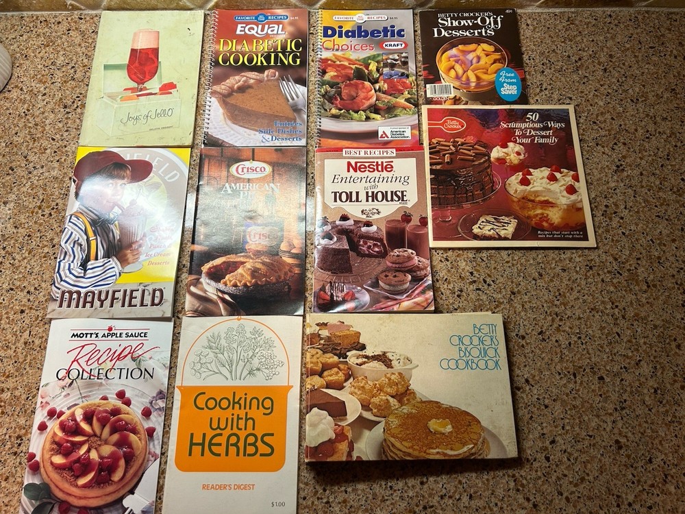 Vintage Lot 11 Recipe Booklets / Pamphlets / Cookbooks; See Pics For Details!