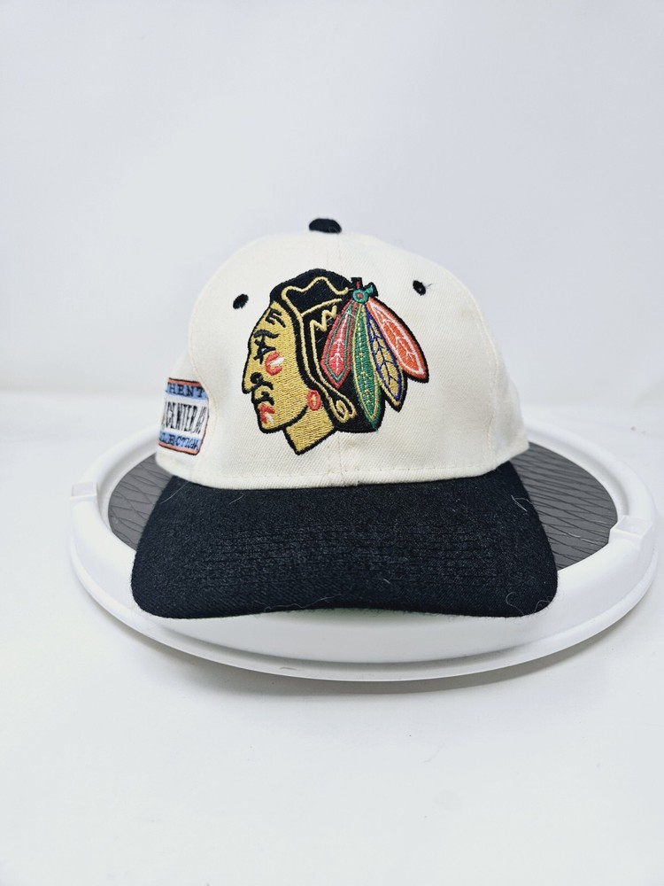 VTG Sports Specialties Center Ice Chicago Blackhawks Fitted Hat Cap 6 5/8 Used