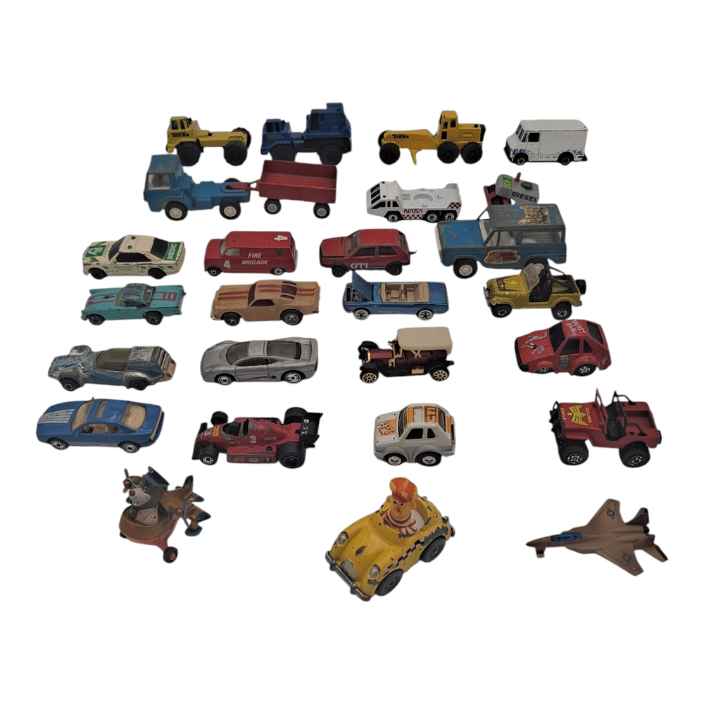 VTG Die Cast Toys (Lot Of 27) Various Hot Wheels Match Box Tootsie Ideal
