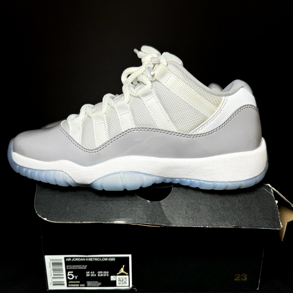 Nike Air Jordan 11 Retro Low GS Cement Grey Men's Shoes - Size 5 - 528896 140
