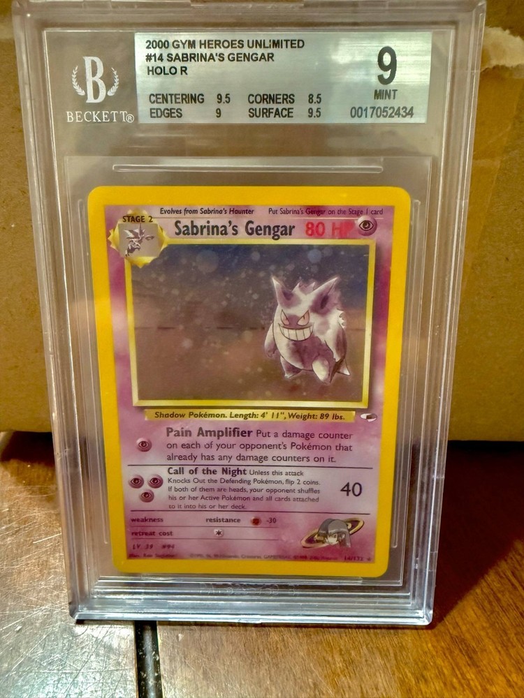 Sabrina's Gengar 014/132 Holo Gym Heroes Pokemon Card