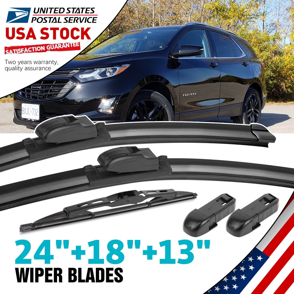 3x All season Front + Rear Wiper Blades Set Blades 24