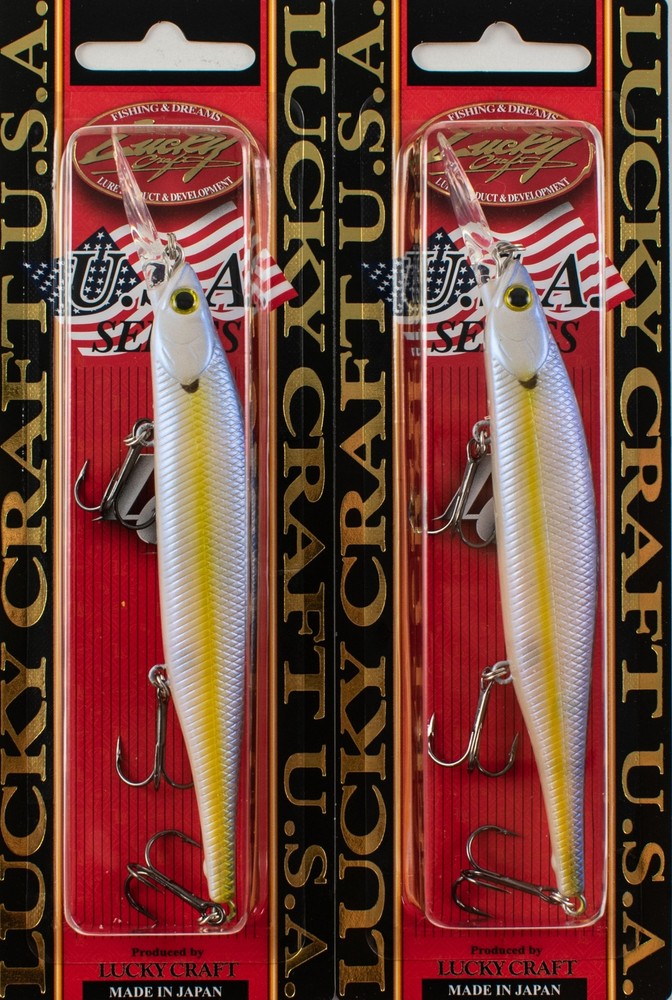 (ЛОТ ИЗ 2) Lucky Craft Lightning Pointer 110DD 1/2 унции Chartreuse Shad I8133