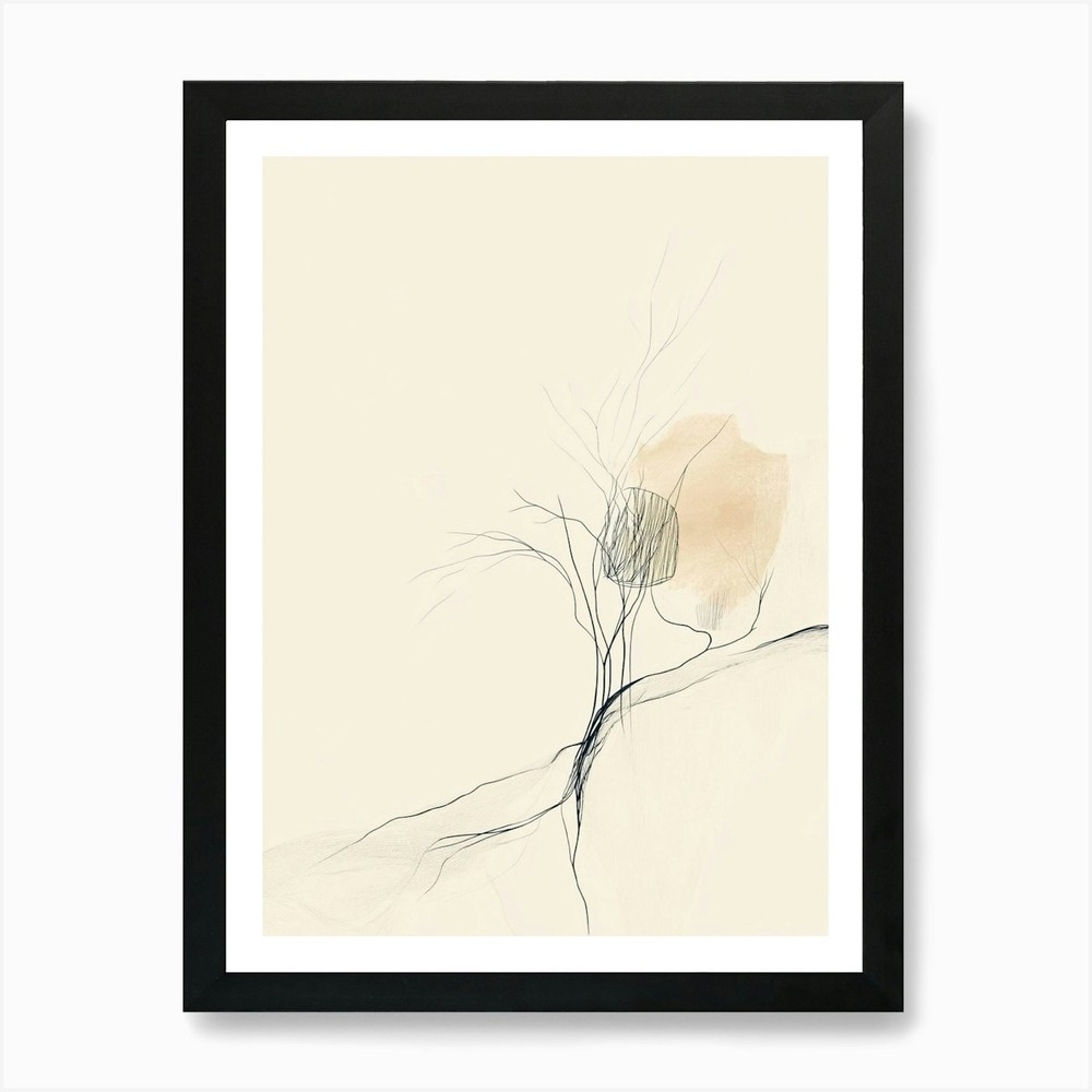 Framed Tree Art Print Canvas Wall Decor Picture Poster