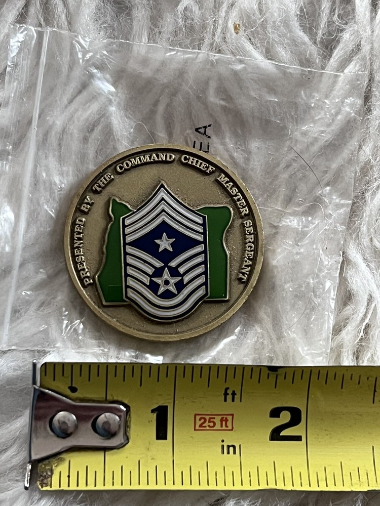 US Air Force Oregon Air National Guard Challenge Coin Presented By CCMS