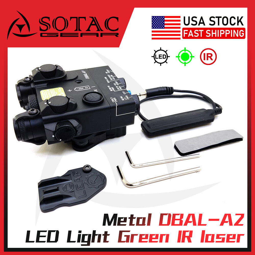 DBAL A2 Dual Beam Aiming IR Laser&Green Dot Sight LED White Light Illuminator US