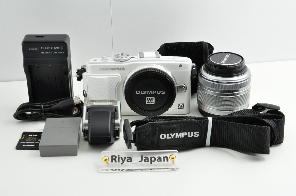 OLYMPUS PEN E-PL6 16.1MP Digital Camera White Lens 14-42mm