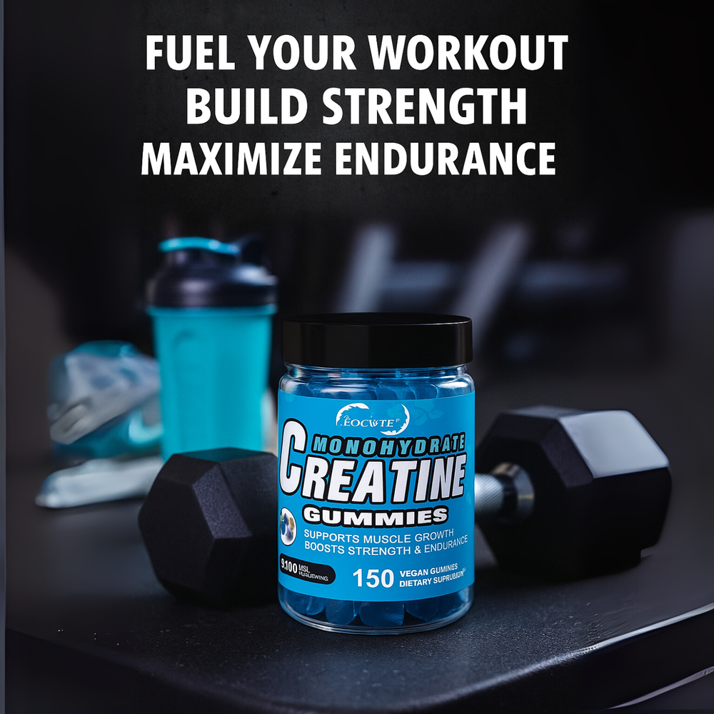Creatine Monohydrate Gummies - 150 Gummies - 6000mg - Muscle Strength and Energy