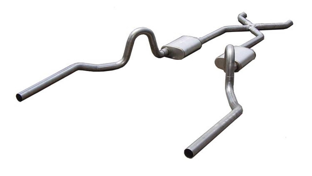 Fits 64-74 GM A Body Crossmem ber Back Exhaust 3in by Pypes Performance Exhaust