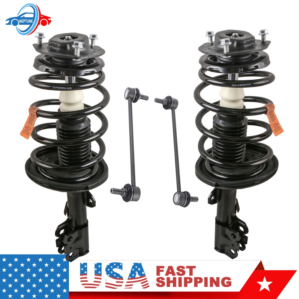 04-06 Toyota Camry Solara Lexus 4X Front Strut Coil Spring Sway Bar Link Kit