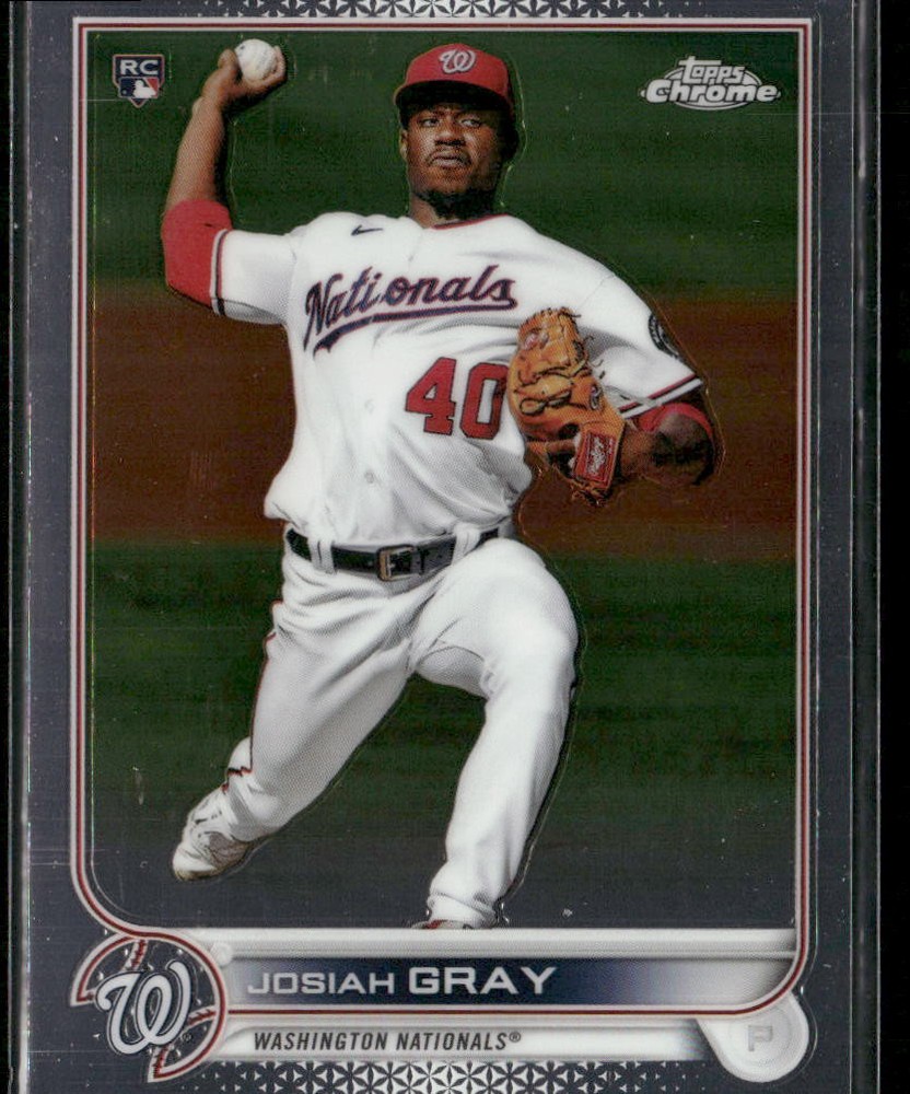 2022 Topps Chrome #160 Josiah Gray Washington Nationals RC