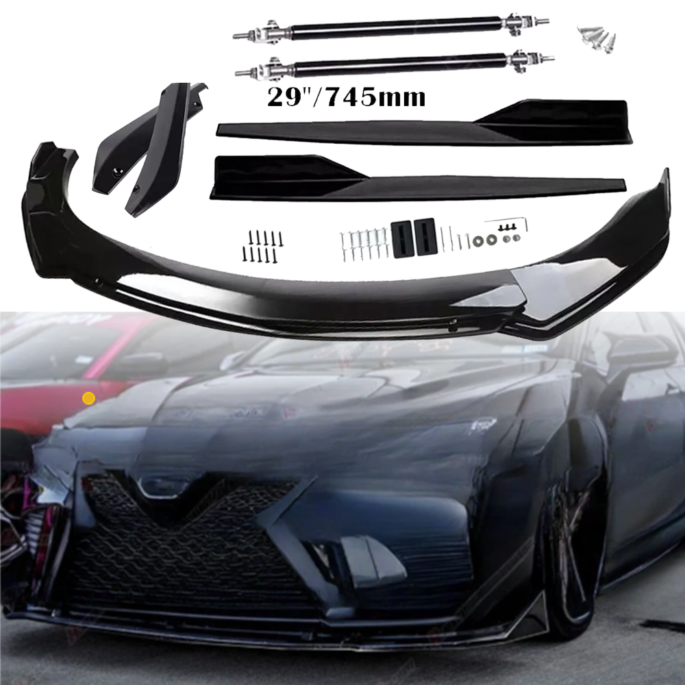 Toyota Camry Front Rear Bumper Lip Spoiler Splitter Side Skirt Body Kit