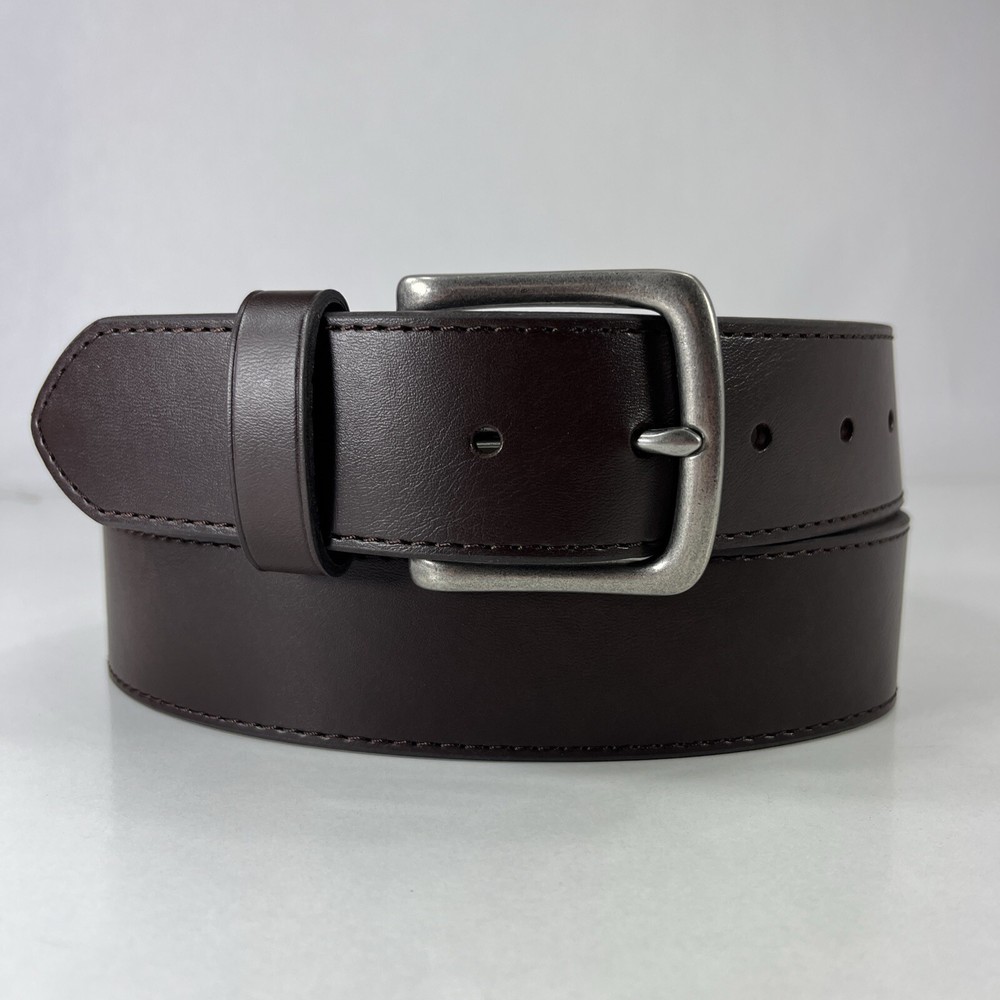 Old Navy Wide Brown Synthetic Leather Belt - Women's Size 38