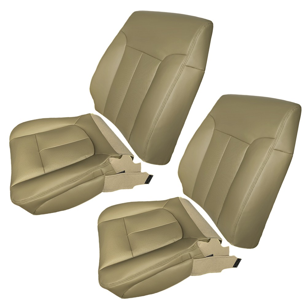Driver & Passenger Bottom & Top Seat Cover For Gmc Yukon Sierra Denali 2003-2006