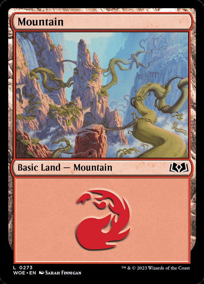 Magic the Gathering (mtg): WOE: Mountain  (x 4)