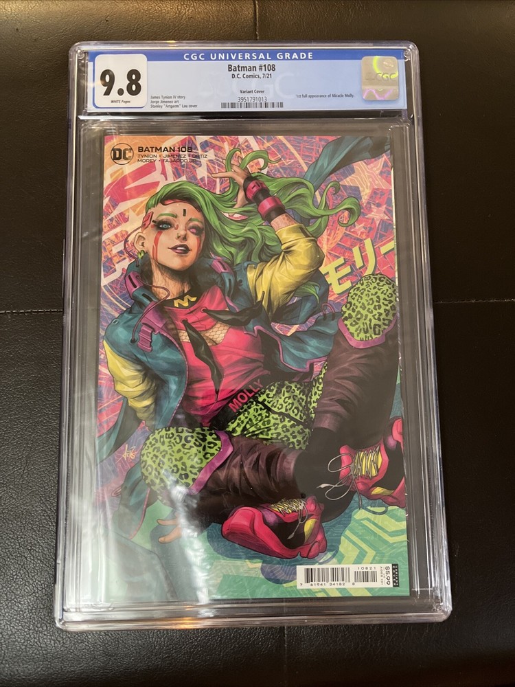 Batman #108 CGC 9.8 Artgerm Variant 1st Miracle Molly DC Comics 2021