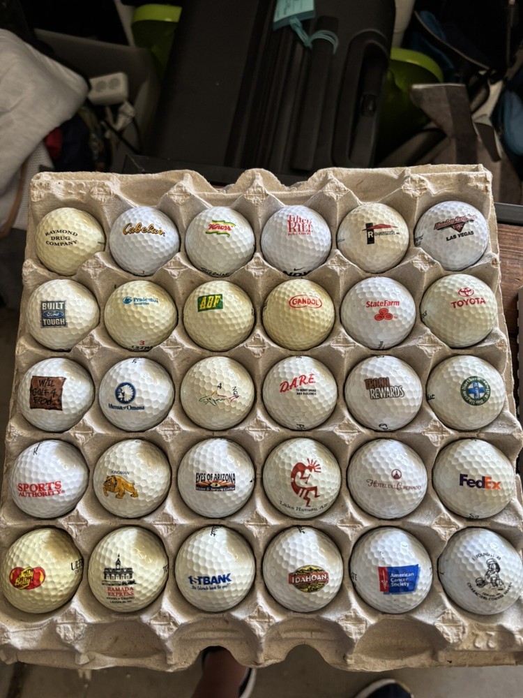 Rare Random Logo Golf Balls-QTY 30