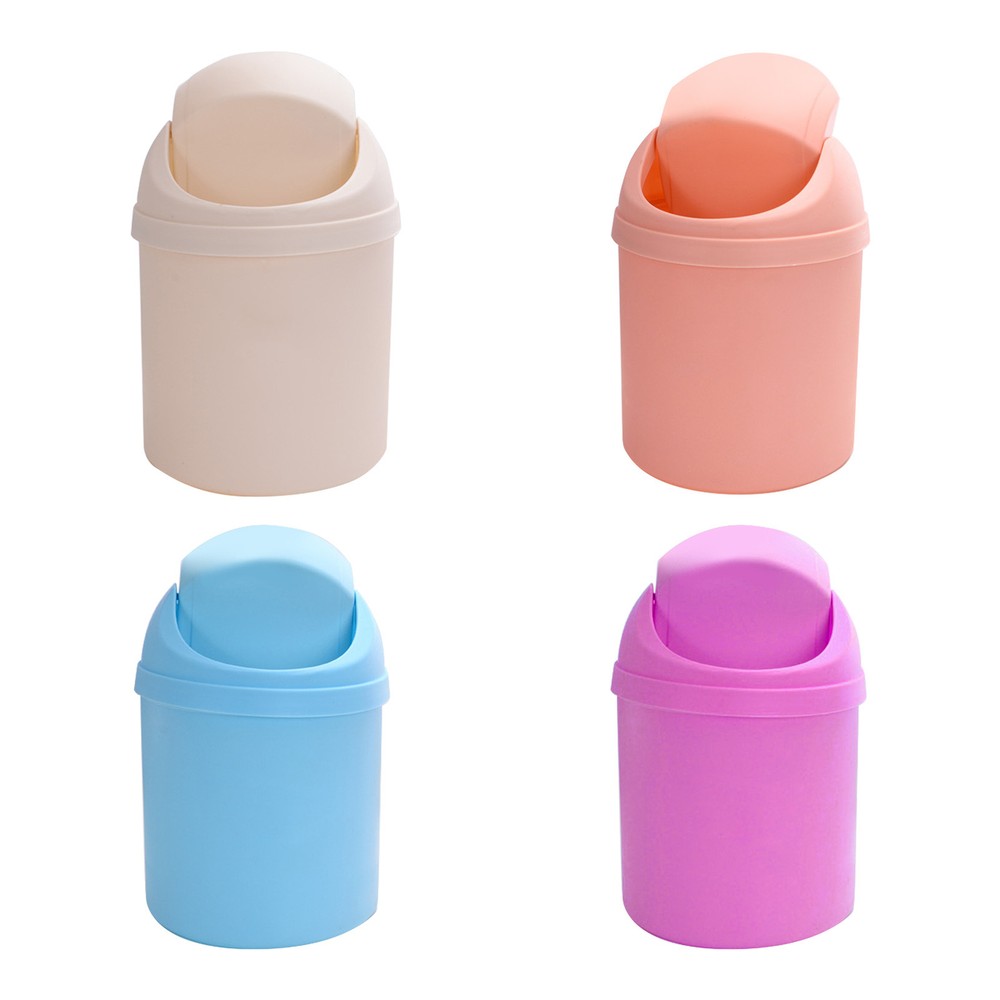 Mini Trash Can with Lid Bathroom Desktop Garbage Can Mini Waste Bin Trash Can