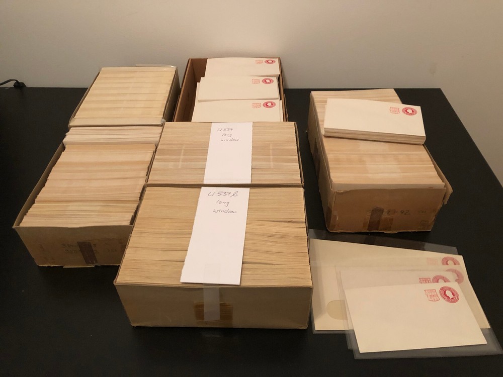 VERY BIG LOT USA POSTAL STATIONERY 2 CENTS UNUSED - over 2000  BIG LOT !!!