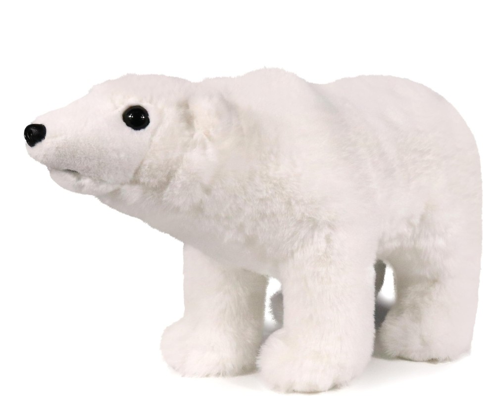 Large Polar Bear Stuffed Animal Reailistic Plush Toy 15 Inches Length White