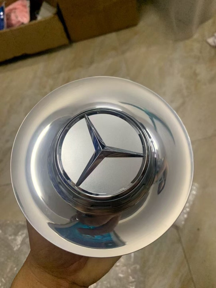 Mercedes Benz OEM Silver Forged Wheel Center Cap C63 S65 00040011007756