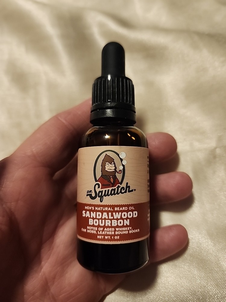 Dr. Squatch Sandalwood Bourbon Natural Beard Oil 1 oz
