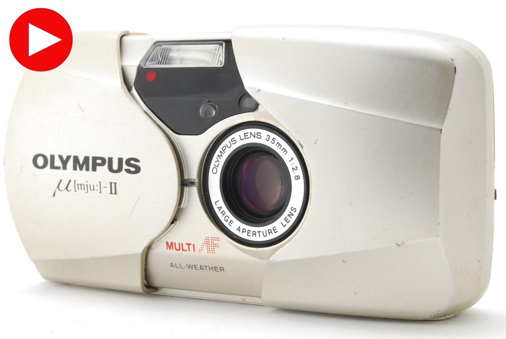 🎦LCD Works 【EXC+5】 Olympus mju II Point & Shoot Film Camera From JAPAN