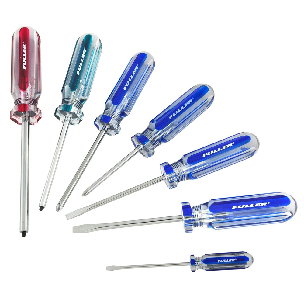 7-Piece Long Screwdriver Set with 300 Bits - Essential Tool Kit  