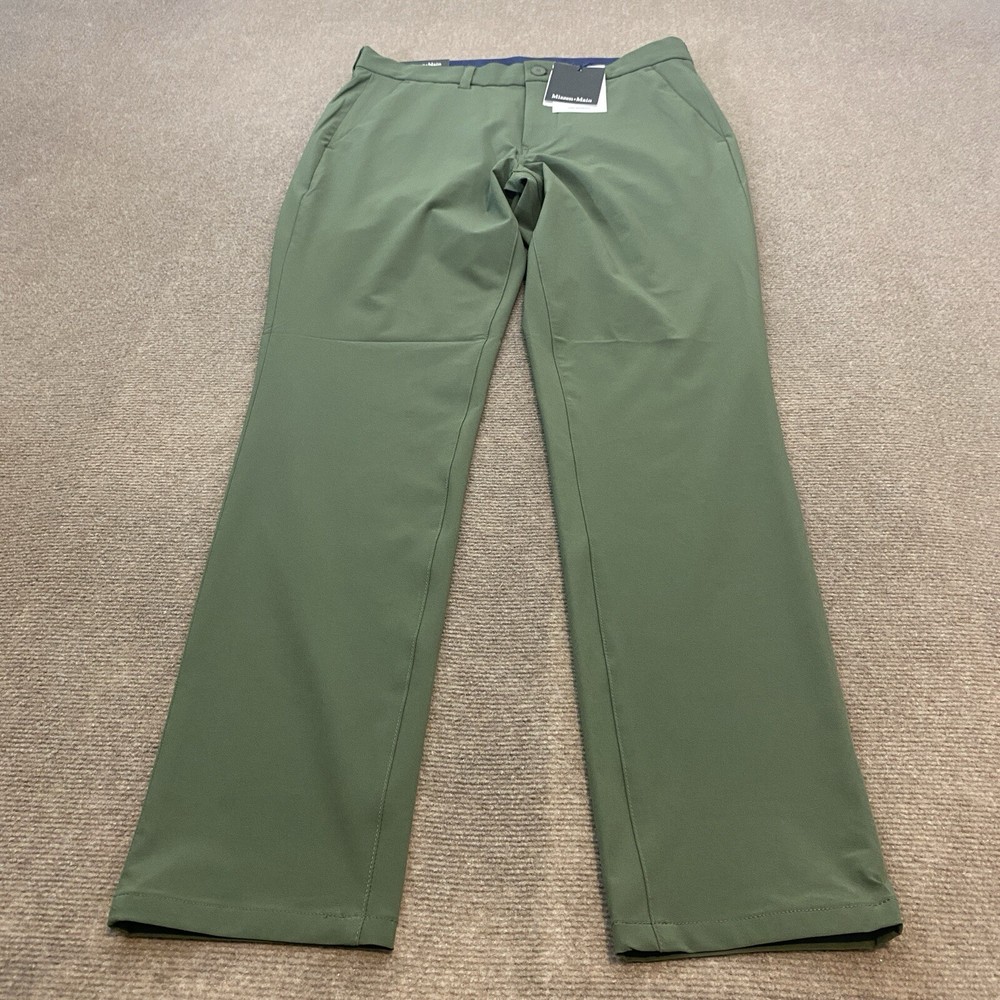 MIZZEN+MAIN Pants Helmsman Slim Mens Size 32x32 Performance Stretch Green NWT