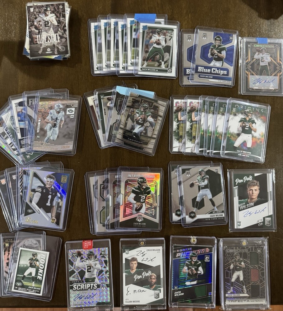 2021 Panini Zach Wilson Rookie Lot Autographs, Numbered, SP, Patches 50+