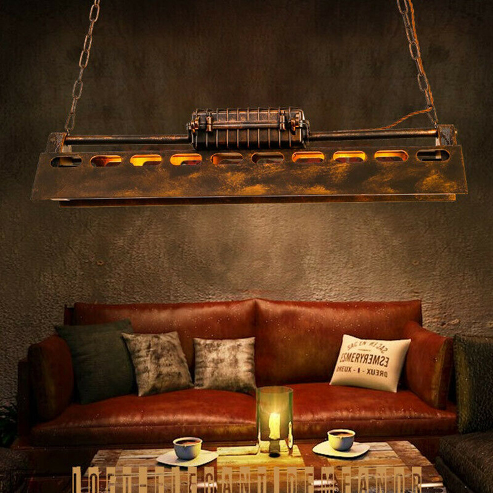 Nostalgia Creative Semi Flush Metallic Ceiling Light Fixture