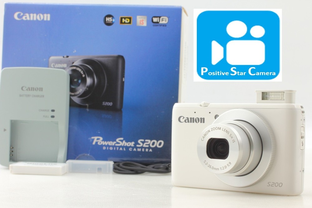 🎦✨Almost Unused✨ Canon PowerShot S200 compact digital camera white 7-11 Limited