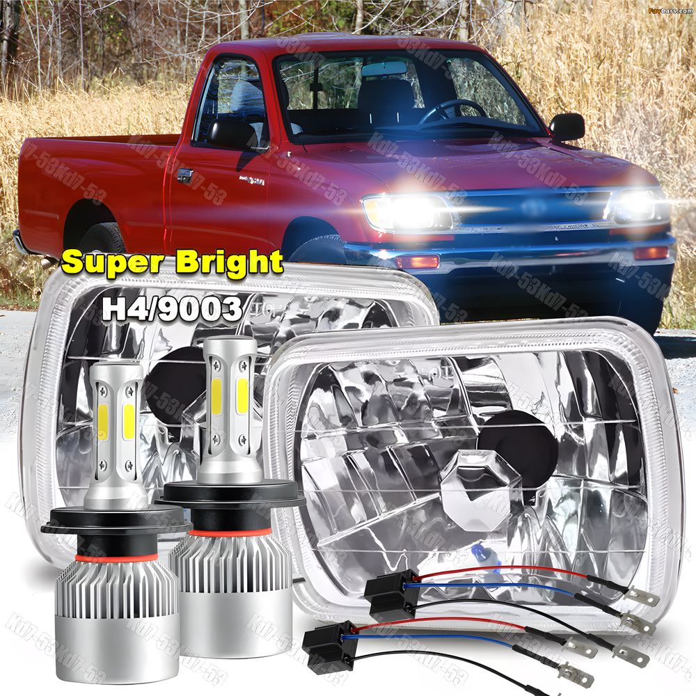 5x7 LED Headlights Hi Low Beam for 1982-1995 Toyota Pickup Hardbody Truck