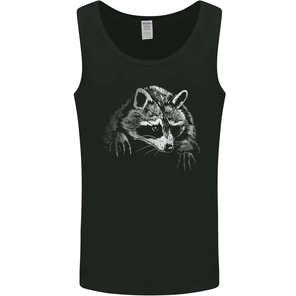 A Raccoon with an Eyepatch Mens Vest Tank Top