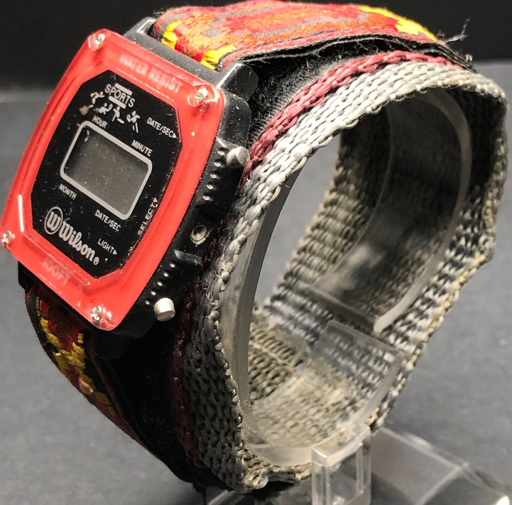 Vintage Men's Wilson Digital Sport Watch - Untested - May Need Battery or Repair