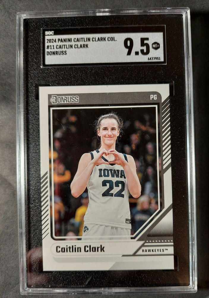 Graded (9.5!) 2024 Panini Caitlin Clark #11