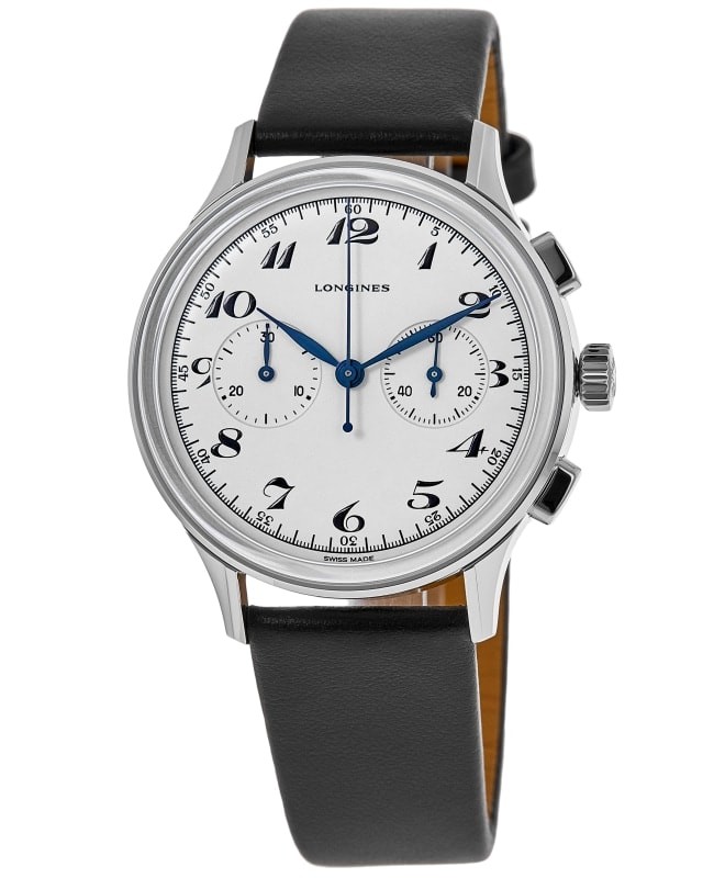 Longines Heritage Chronograph Automatic Silver Mens Watch L2 827 4 73 0