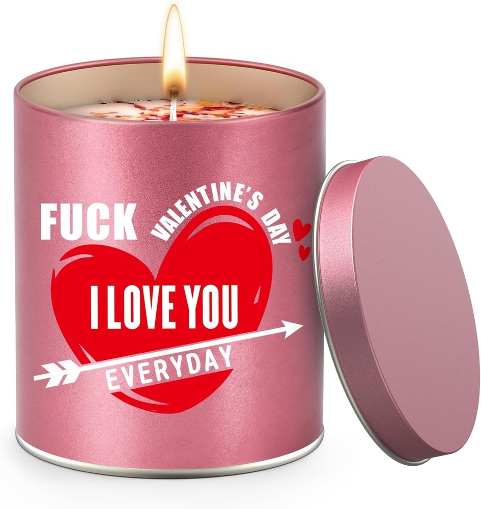 Romantic Valentine's Day Gift Candle for Her - I Love You Scented Candle for Wife-image
