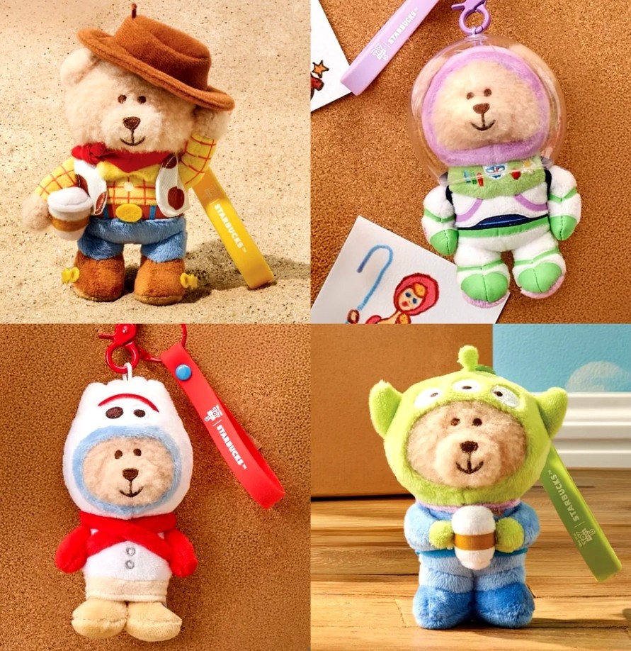 Starbucks Korea Toy Story Bearista Keychain Plush Doll Limited Edition-BRAND NEW