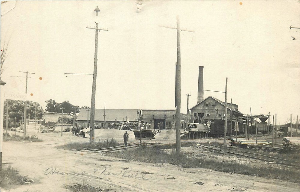 1912 Waterville Maine Lumber Sawmill occupation RPPC Postcard 25-2349