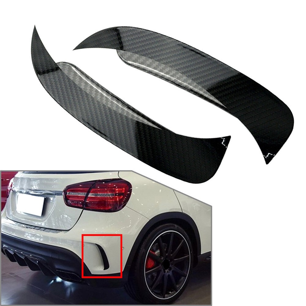 Rear Bumper Splitter Canard Air Vent Trim for Mercedes GLA X156 2013-2020