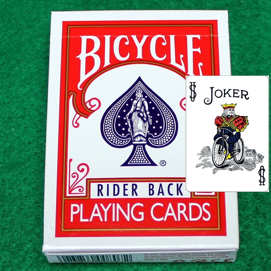 Color Joker Svengali Deck, Professional Bicycle Rider Red Back, Card Magic Trick