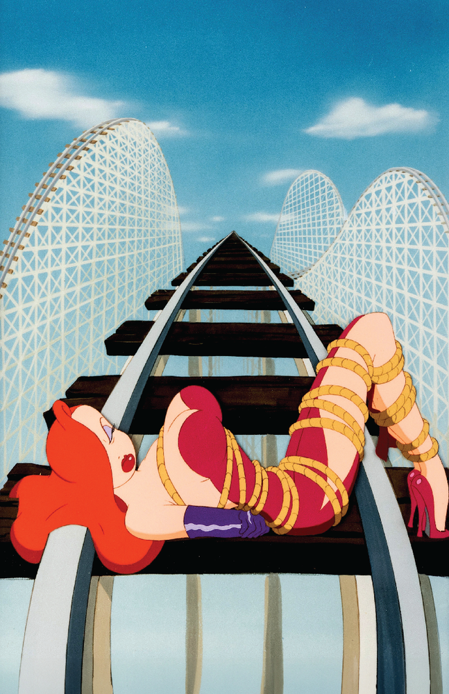 Disney Who Framed Roger Rabbit Jessica Cel Rollercoaster Matte Poster 13x19